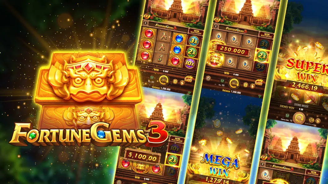 Various poker variants displayed on a screen